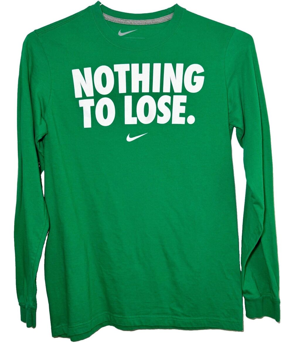 Nike Nothing To Lose Green Long Sleeve Graphic T-Shirt Women’s XL
